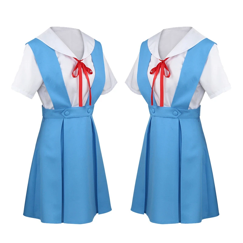 

Ayanami Rei Asuka Langley Soryu Cosplay Anime EVA Cosplay Costume Tokyo Ayanami Rei Costume School Uniform