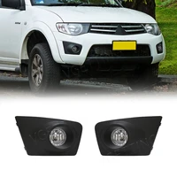 led fog light foglamps for mitsubishi tritonl200 2009 2010 2011 2012 2013 front bumper auto driving daylight accessories