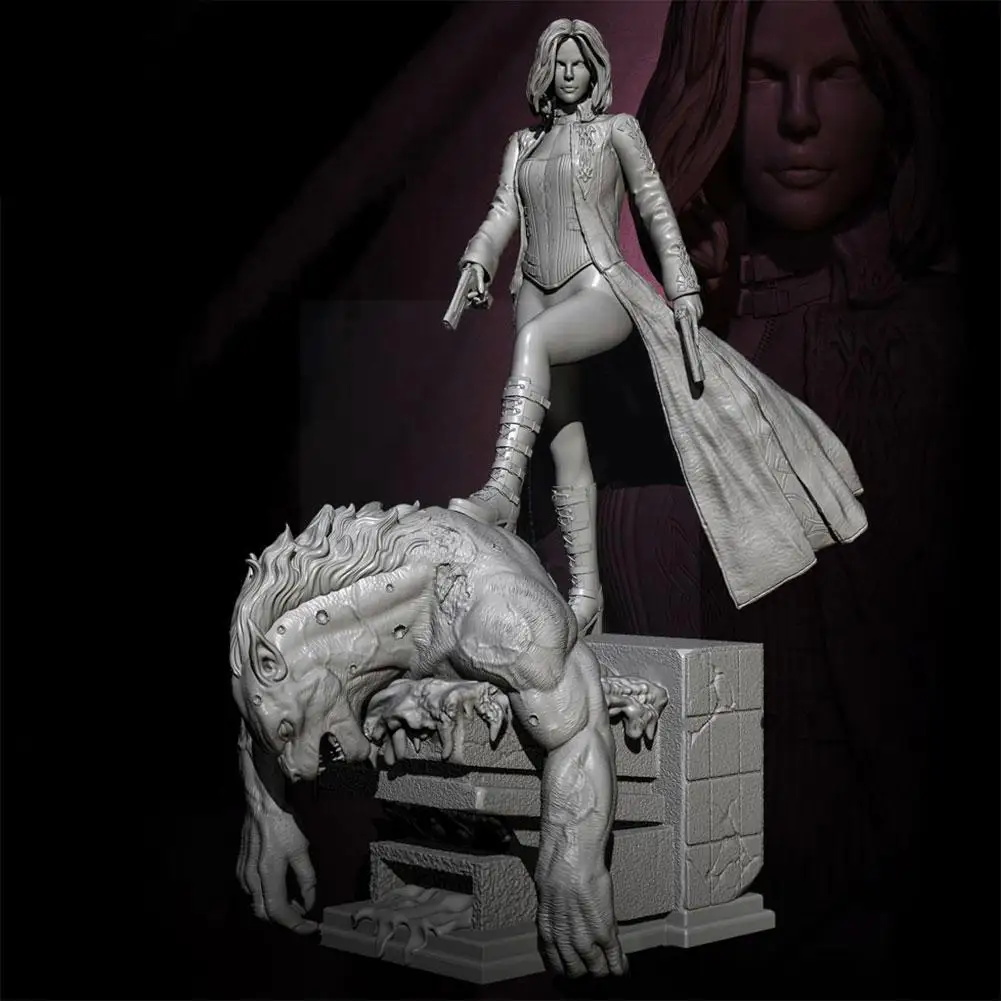 

76 мм аниме каучуковая фигурка солдата Модель убийца демонов инструменты для женщин Белый хобби наборы «сделай сам» игрушки моделирование м...