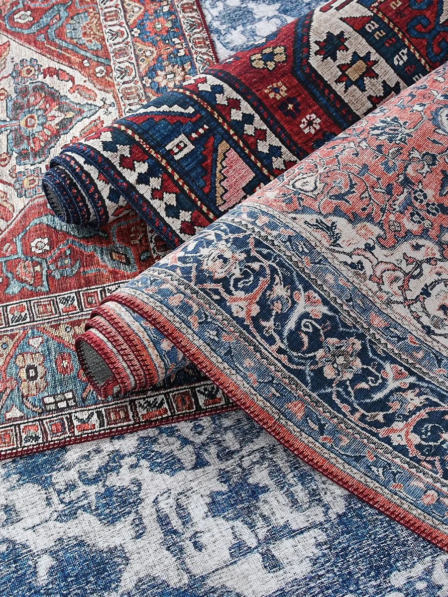 

Ретро-ковер в богемном стиле для гостиной, домашний декор, прямоугольный ковер в персидском стиле, ковер, прикроватный ковер, геометрически...