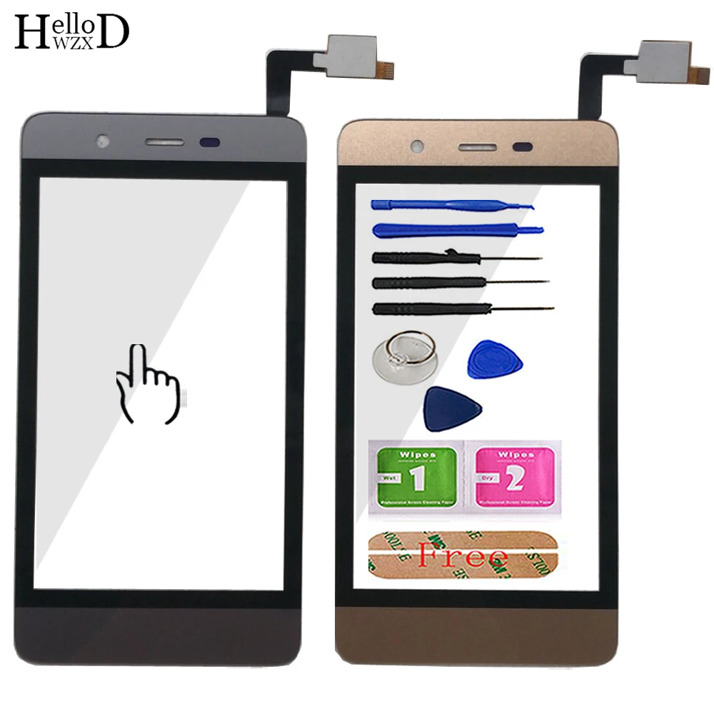 

4'' Mobile Touch Screen Front Glass For Micromax Vdeo 1 Touch Screen TouchScreen Digitizer Panel Lens Sensor Tools Adhesive