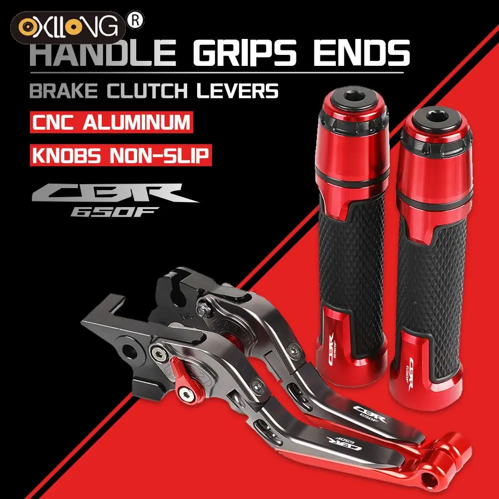 

CBR650F 14-16 Motorcycle CNC Brake Clutch Levers Handlebar knobs Handle Hand Grip Ends FOR HONDA CBR650F 2014 2015 2016