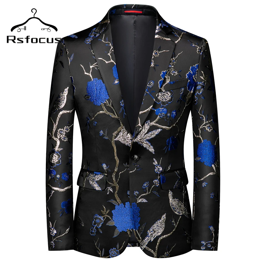 Rsfocus 2022 High Quality Stylish Blazer For Men Brand Mens Designer Blazer Suits Jacket New Men's Stage Costumes 6XL XZ060