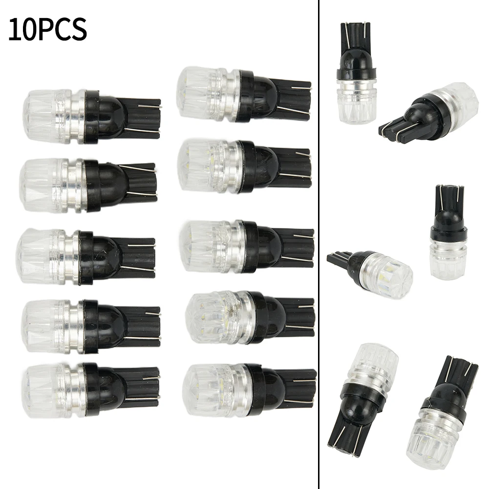 

10 шт., белые лампы для фотографий, T10 2SMD