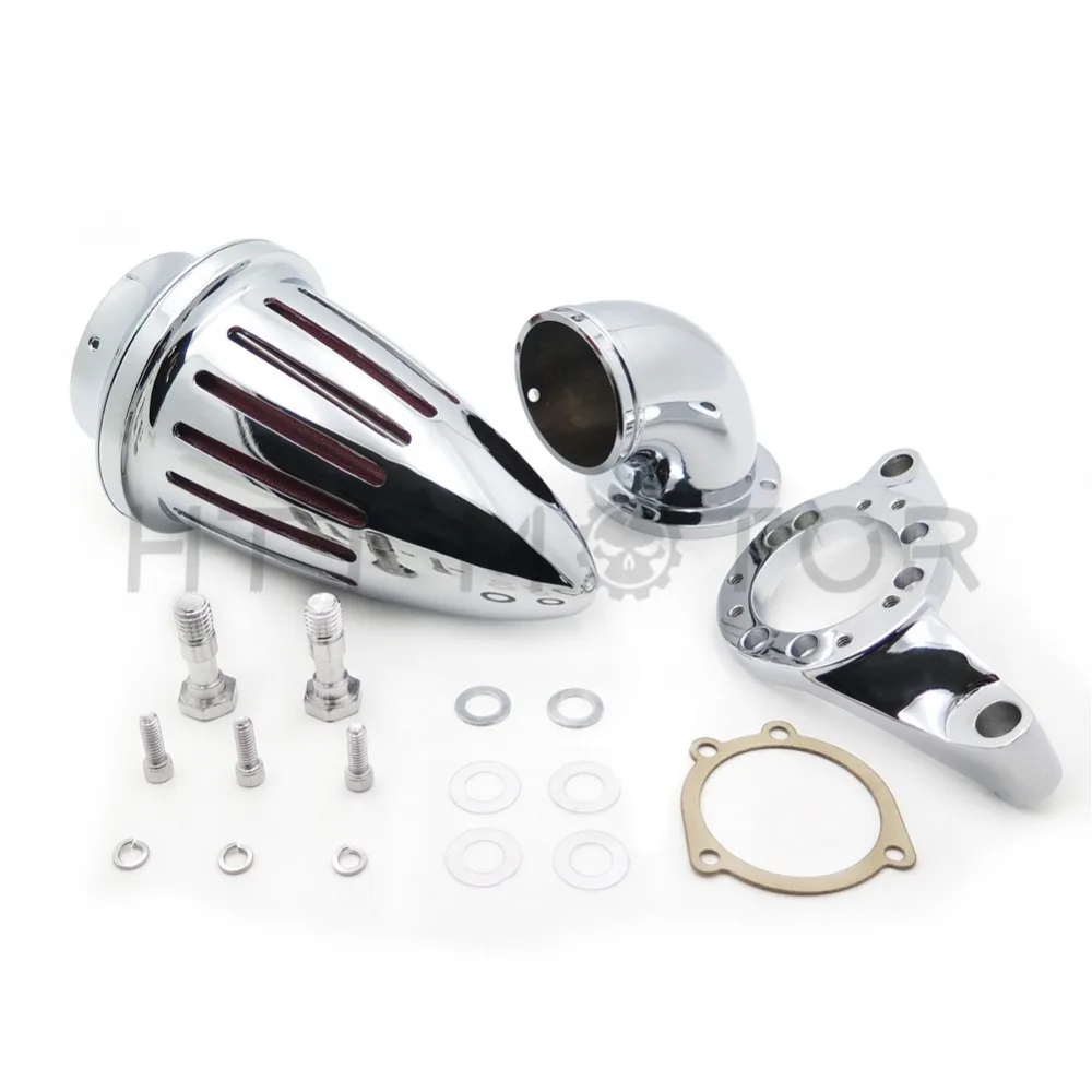 Chrome Air Cleaner Kits Intake Filter for Harley Davidson CV Carburetor Delph V-Twin Aftermarket Free Shipping Motorcycle Parts