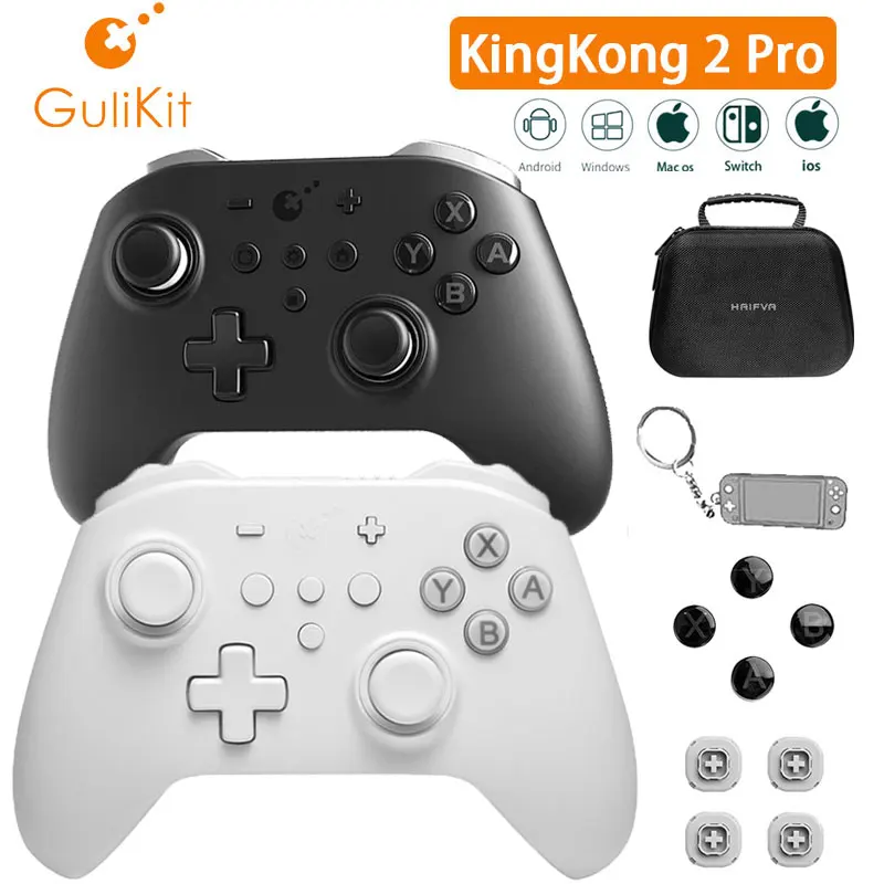 Устройство управления GuliKit KingKong2 Pro для Switch Oled MacOS джойстик для Windows для iOS Android, управление игрой с сумкой