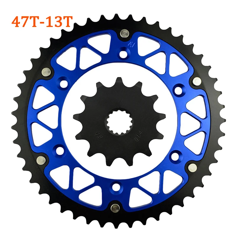 13T передняя 45T ~ 52T задняя зубчатая звездочка колесо мотоцикла подходит для YAMAHA YZ125