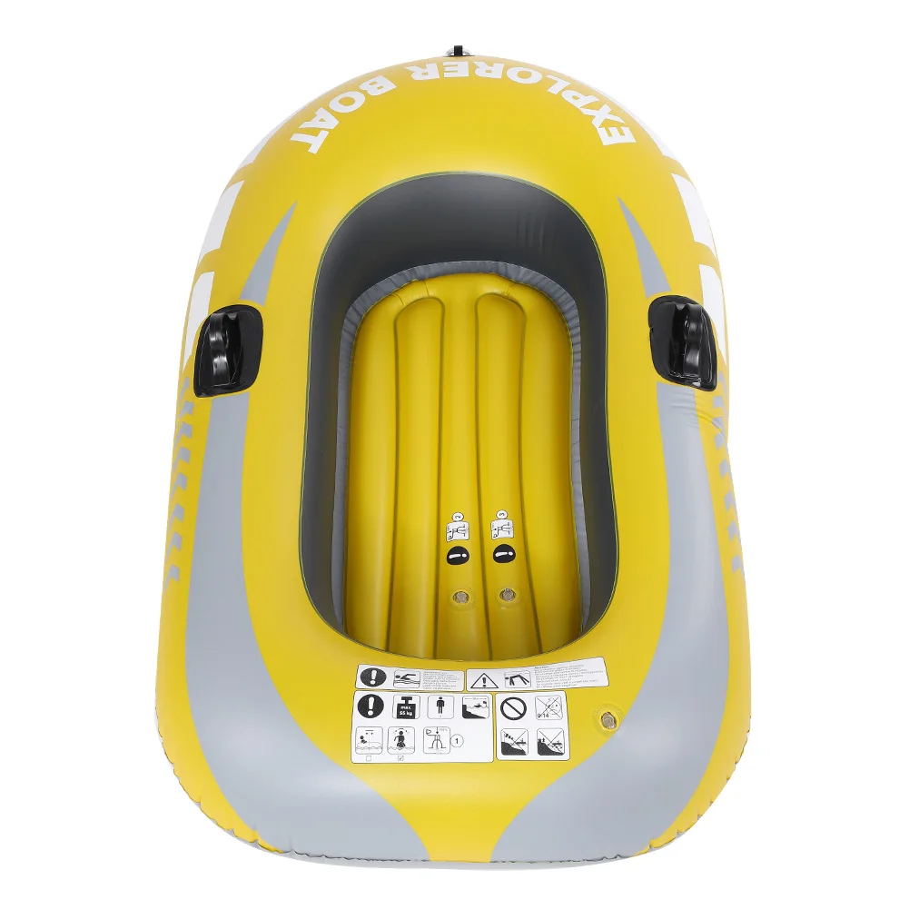 

PVC Inflatable Kayak Canoe 1 Person Rowing Air Boat Fishing Drifting Diving