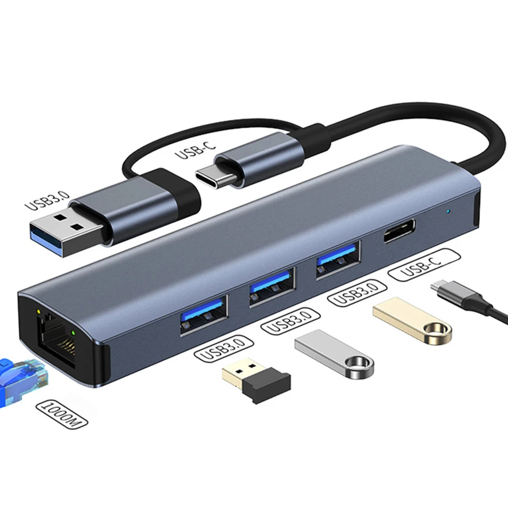 

Док-станция USB Type-C 5 в 1, USB 3,0, 100 Вт