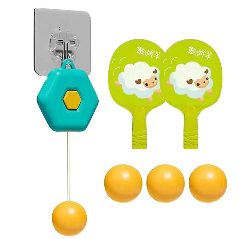 

Floating Table Tennis Training Set Adhesive Pong Practice Trainer Automatically Retract Child-parent Interaction Improvement An