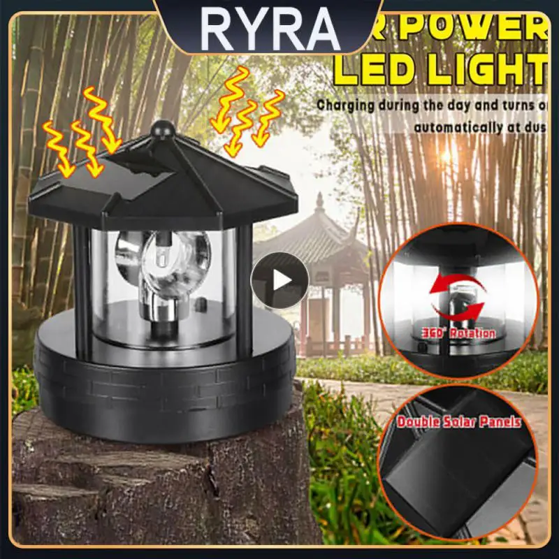 

Solar Rotating Lighthouse Waterproof Garden Landscape 360-degree Lighting Solar Led Light Outdoor Lighting Solar Lawn Lamp