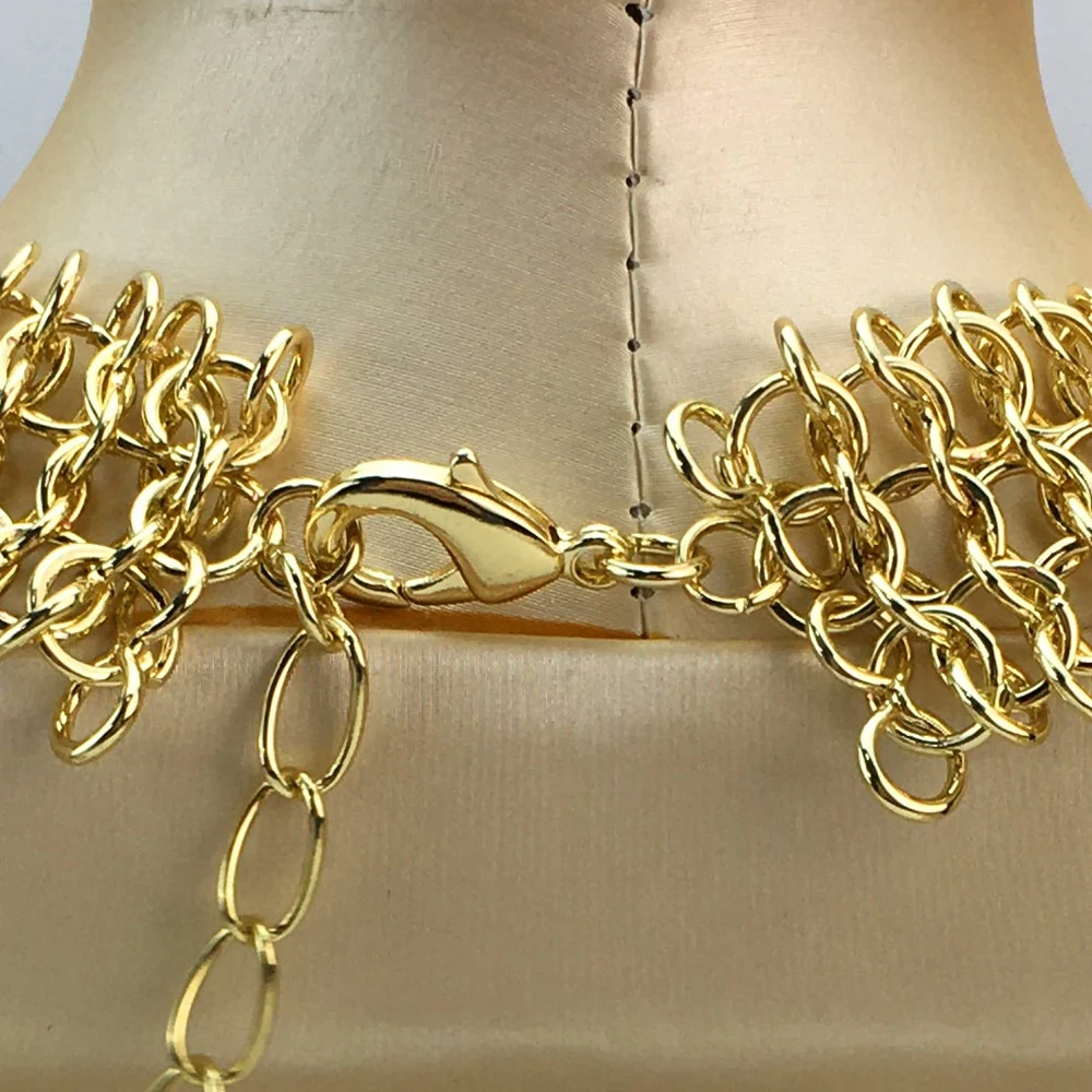 Лидер продаж роскошный бразильский золотистый Медный позолоченный комплект