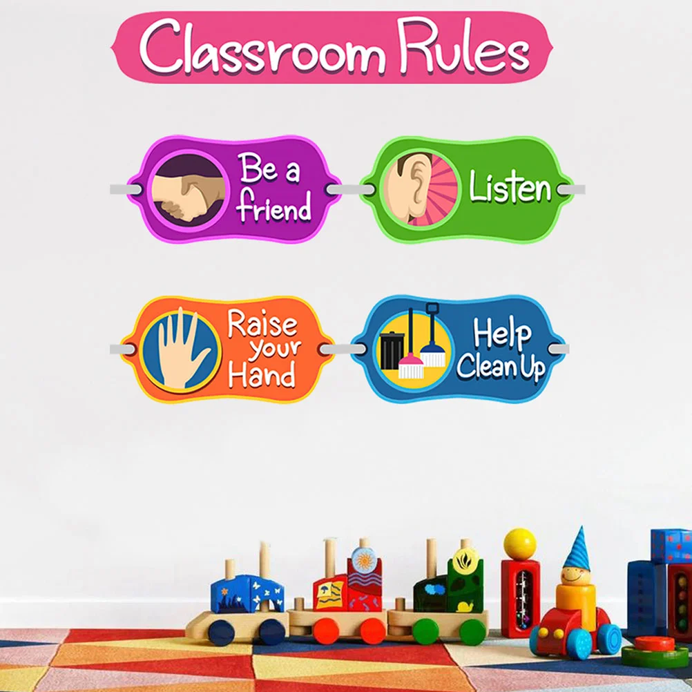 

Classroom Rules Stickers Behavior Poster Preschool Posters Elementary Decorate Decorations Teachers Pvc