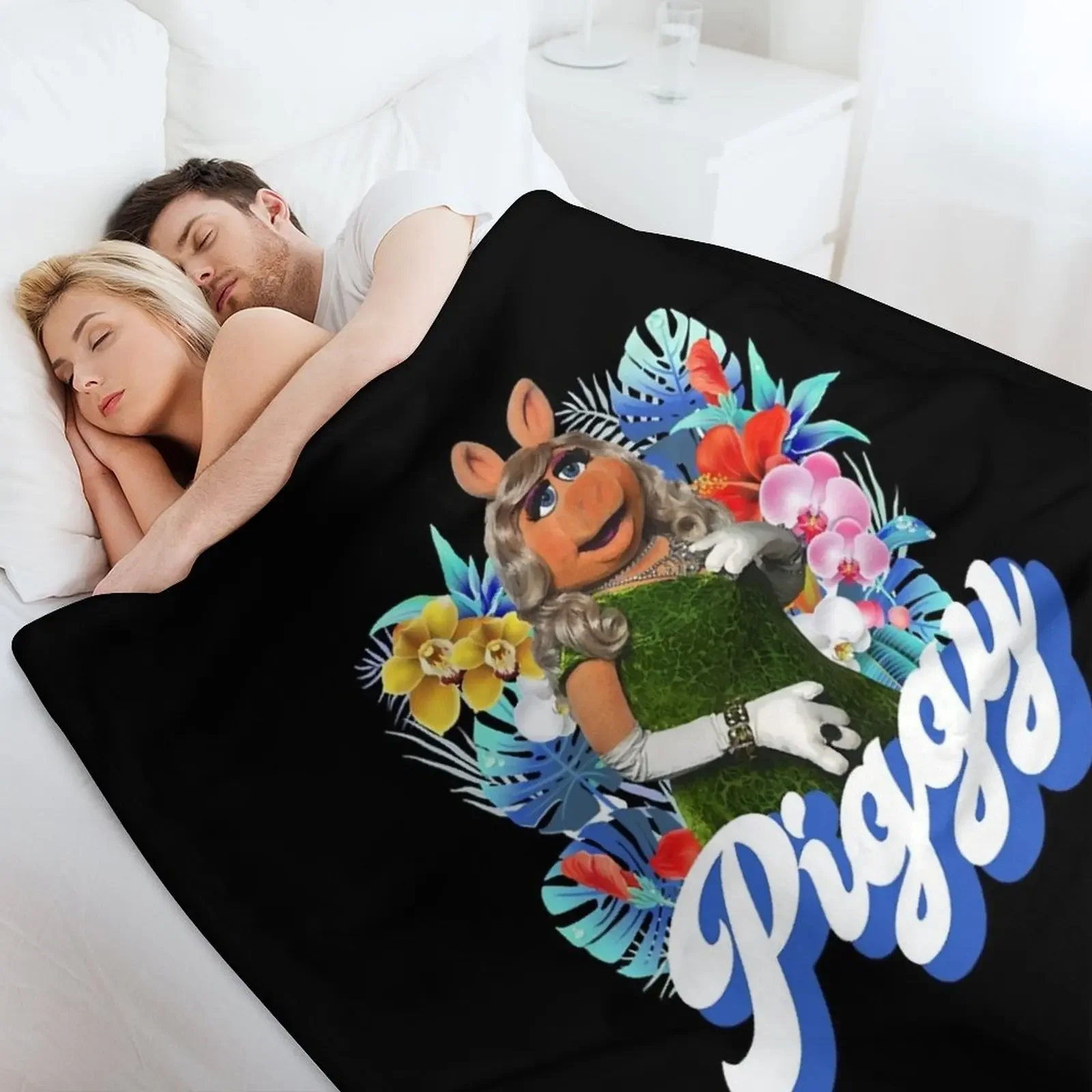 Miss Piggy плед одеяло теплые зимние туристические одеяла