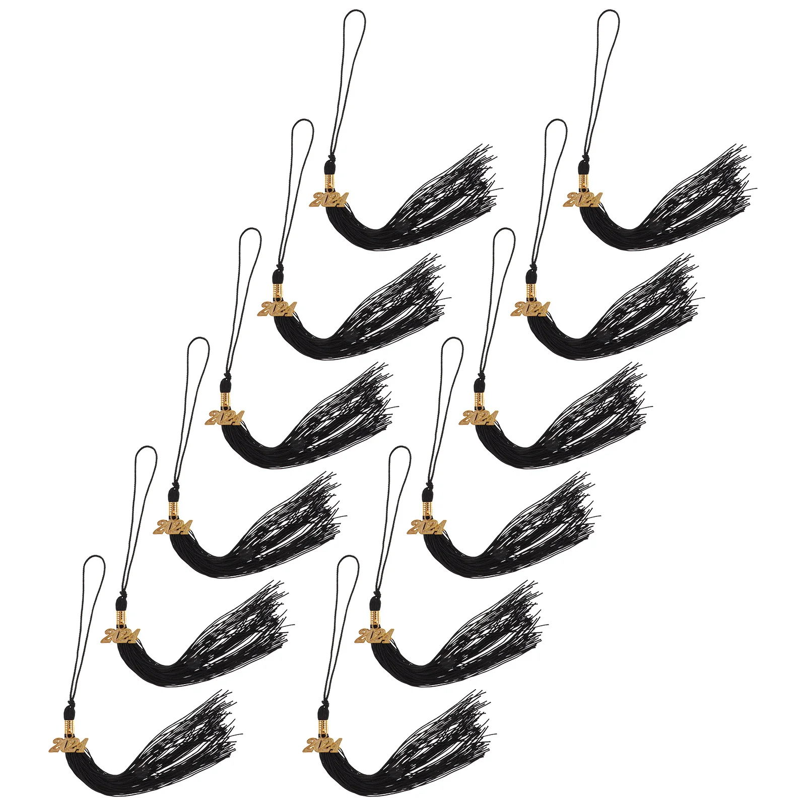 12 шт. Кепка на выпускной с кисточками 2024 декоративная шляпа Шарм сделай сам