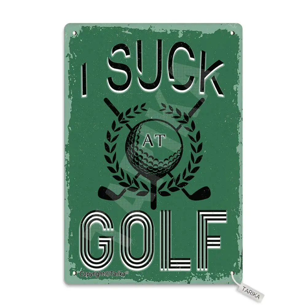 Декоративная табличка в ретро-стиле для гольфа 20 х30 см