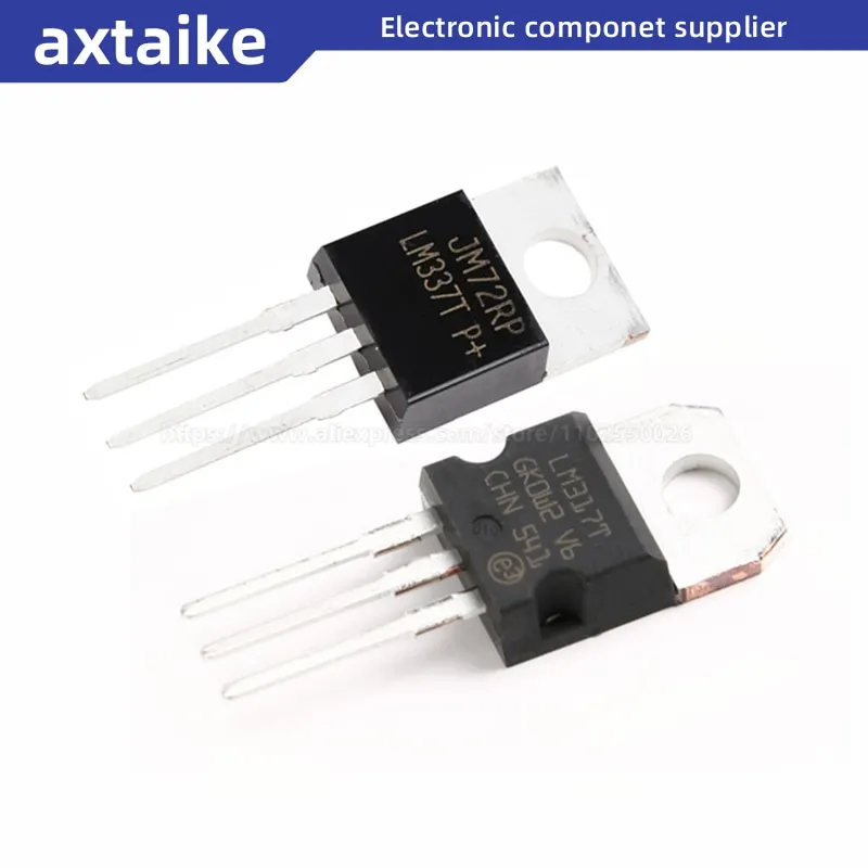 10 шт., линейные регуляторы напряжения LM317, LM337, LM317T, LM337T TO-220 DIP, 1,2-37 в, Adj, положительный 1,5 а, фотография