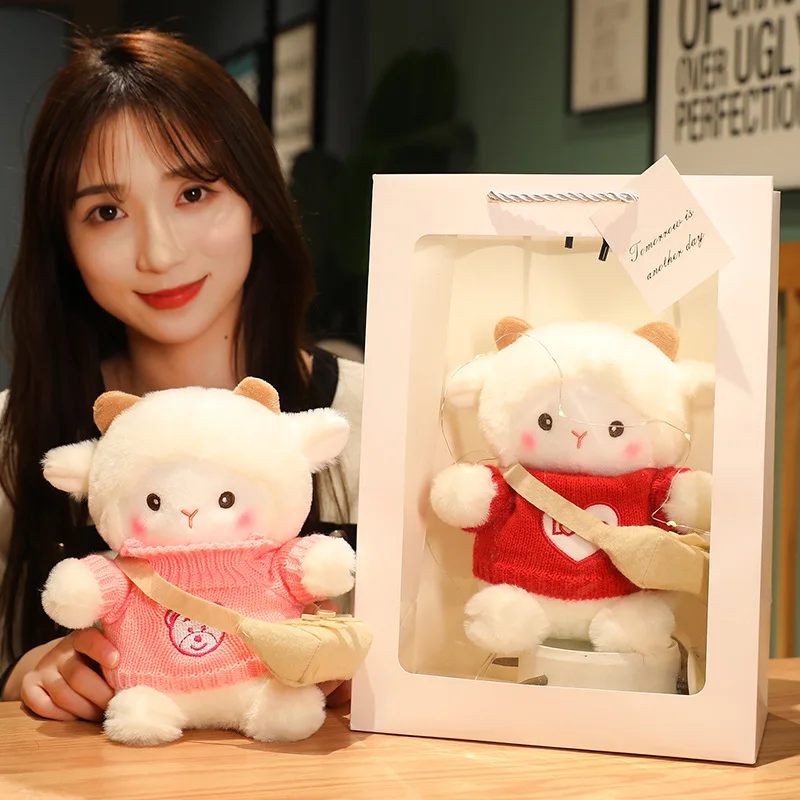 23 см реальная милая мягкая овечья Кукла Плюшевая Игрушка мультяшное творческое