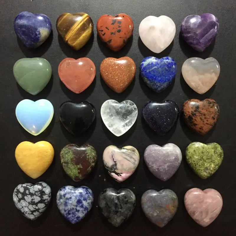 

Polychrome Crystal 50Pcs Quartz Natural Stone Geode Heart Reiki Energy Wichcraft Minerals Handwork House Decoration Home