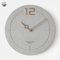 creative nordic wall clock modern design minimalistic personalized fashion clock 12 inch fashion wood horloge murale wall decor
