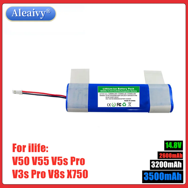 Перезаряжаемая литий-ионная батарея для пылесоса Bagotte,Goovi, bobразвертка, робот, ILIFE V3s Pro, V50,V55, V5s Pro, V8s, X750 Перезаряжаемая литий-ионная батарея для пылесоса Bagotte,Goovi, bobразвертка, робот, ILIFE V3s Pro, V50,V55, V5s Pro, V8s, X750