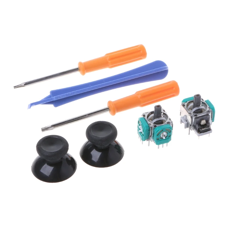 

3D Replacement Spare Parts Joystick Analog Sensor Shaft With Screws Kit Set Tool
