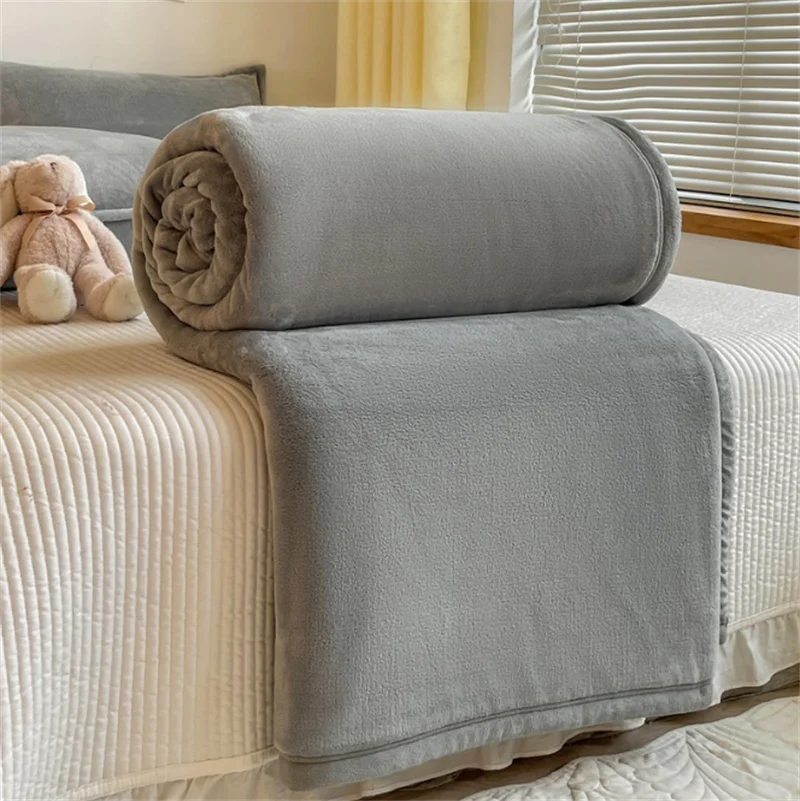 

Однотонное бархатное одеяло кораллового цвета для отдыха, студенческого общежития, офиса, сна, Осеннее зимнее одеяло, подарочное одеяло