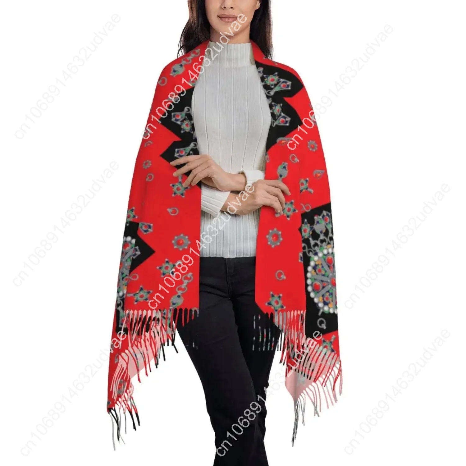 Ювелирные изделия Kabyle с принтом по индивидуальному заказу шарф в африканском