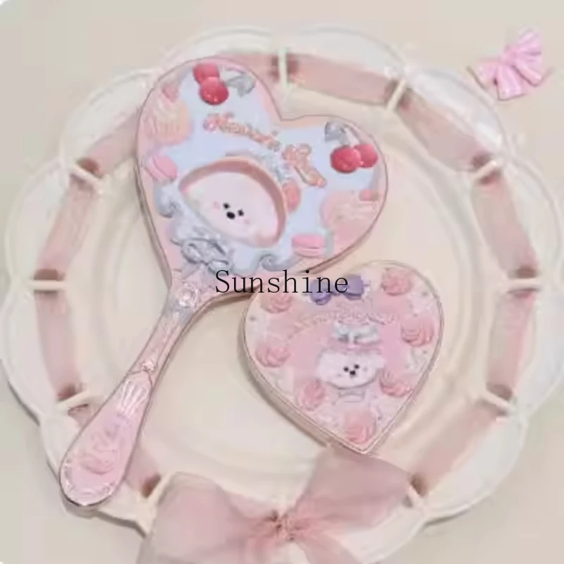 Neva Shop Series Handheld Love Маленькое зеркало для макияжа Портативная модная атмосфера