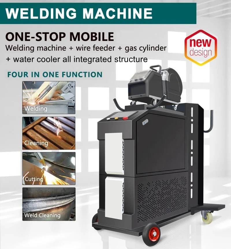 Leize/Rayther Laser 1500 Вт 2000 3000 Ручной волоконный лазерный сварочный аппарат 4 в 1