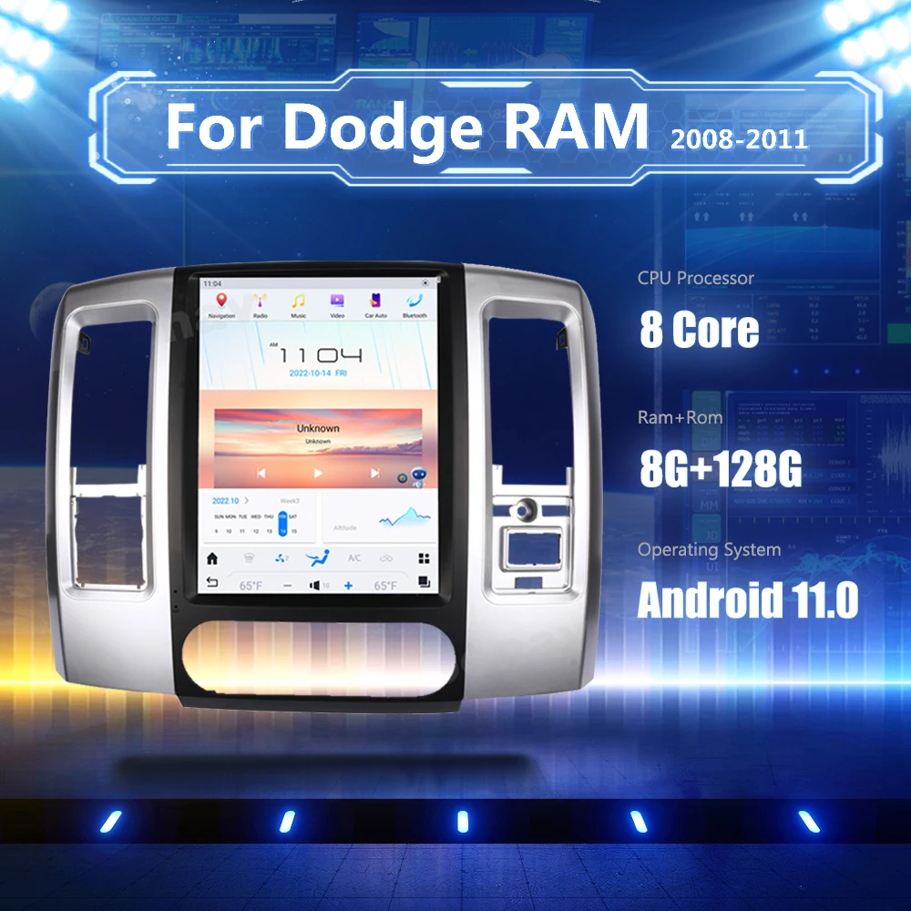 

12.1 inch Android 11.0 radio For Dodge RAM 2008-2011 car radio GPS multimedia player carplay Google Head Unit