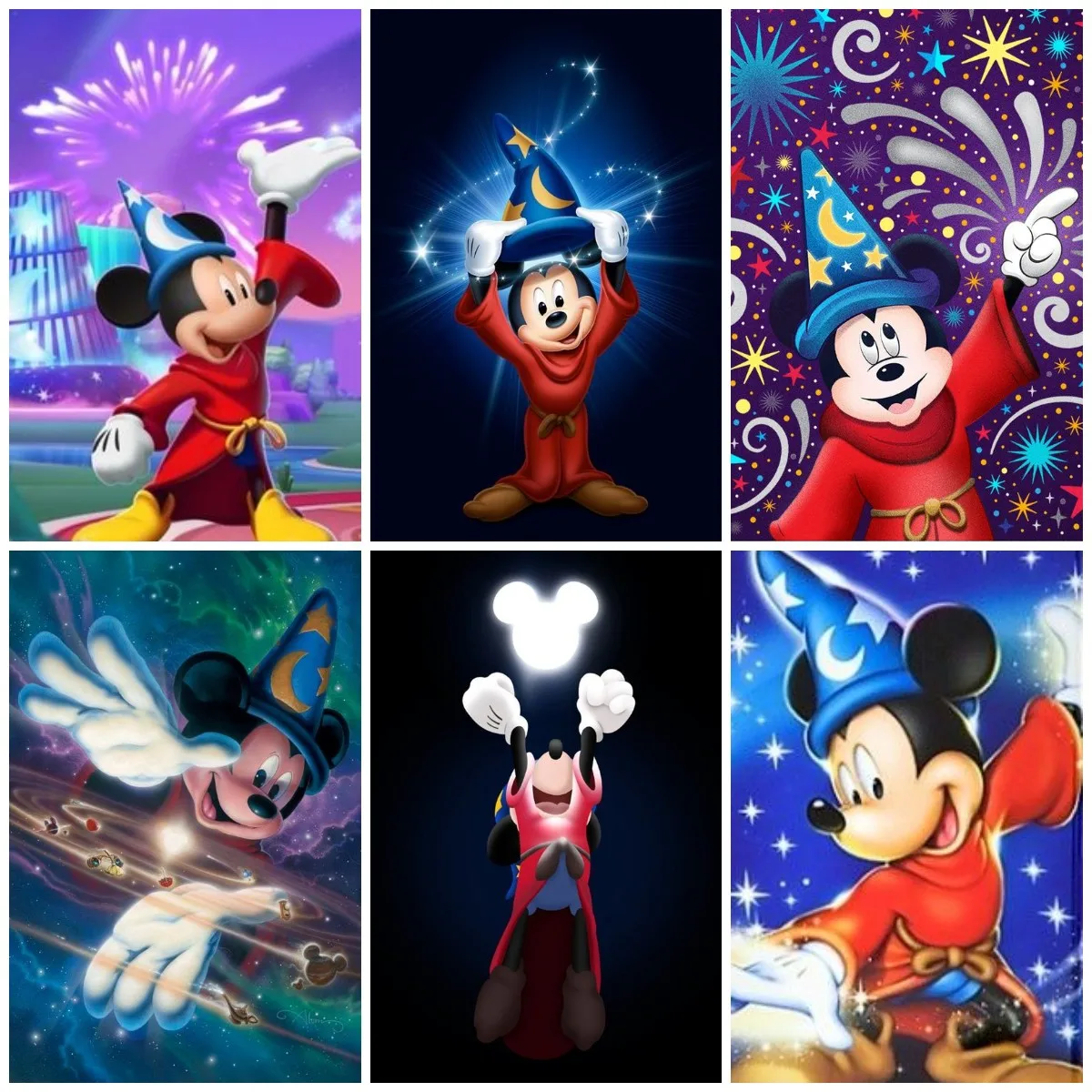 

Disney Mickey Mouse Magician 5d Diamond Painting DIY Cartoon Cross Stitch Mosaic Child Gift Painting Wall Decor Birthday Gift