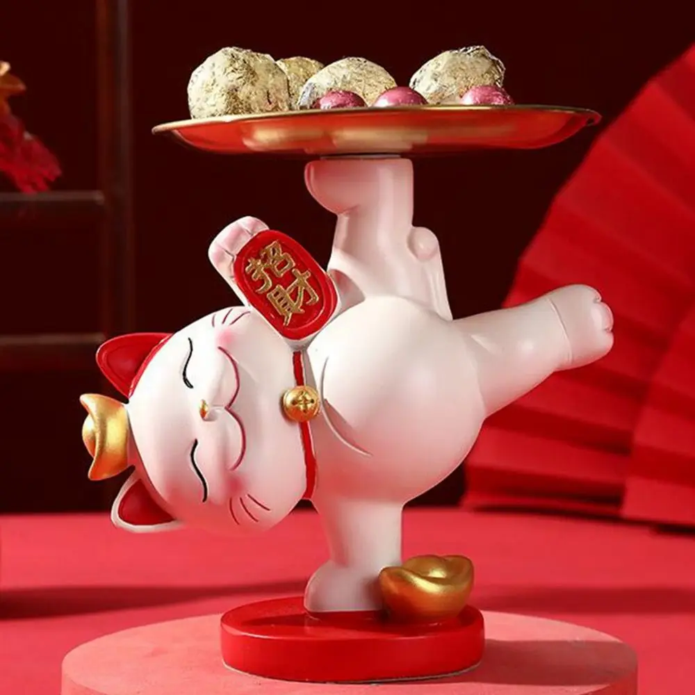 Большой вместительный держатель для кошек закусок еда ремесло из смолы