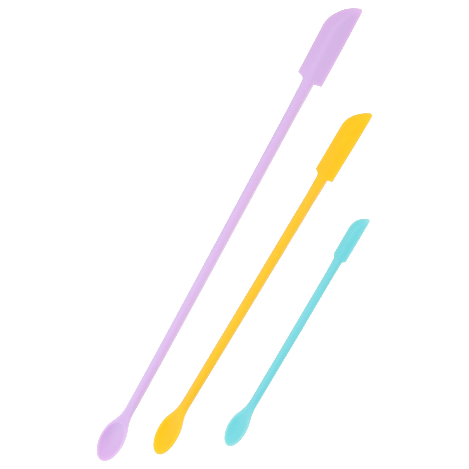 

Spatula Scraper Silicone Cream Spoon Small Mini Kitchen Jar Beauty Tool Jam Stick Makeup Facial Spatulas Bottle Scrapers