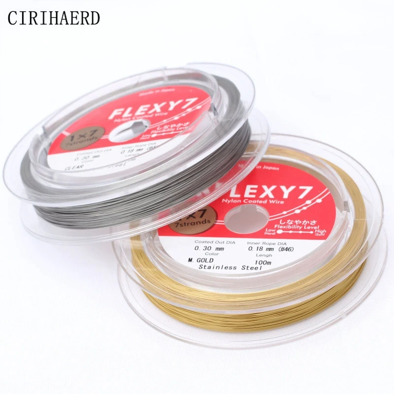 Stainless Steel Soft Wire Non-elastic Pearl Bracelet Beads Beaded Wire Diy Hair Jewelry Making Supplies Accessories