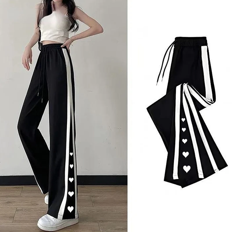 

Y2K Women Streetwear Harajuku Korean Wide Leg Oversize Pants Casual Black Baggy Sweatpants Men Hippie 90s Alt Trousers Clothes