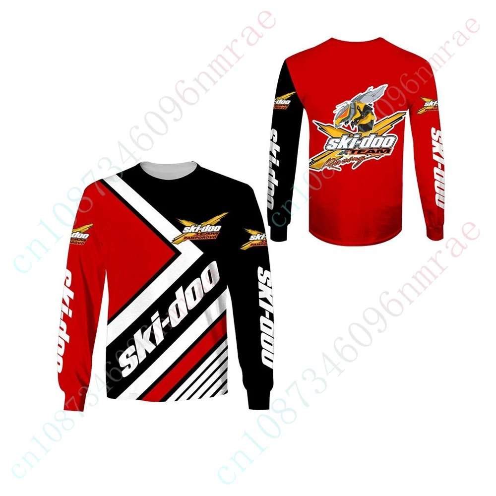 Футболка Лыжная-doo для мужчин и женщин унисекс Одежда аниме свитшот Повседневная