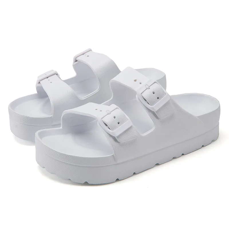 COWCOM/2022 г. Весенняя женская обувь Новинка Женские тапочки на платформе из белого