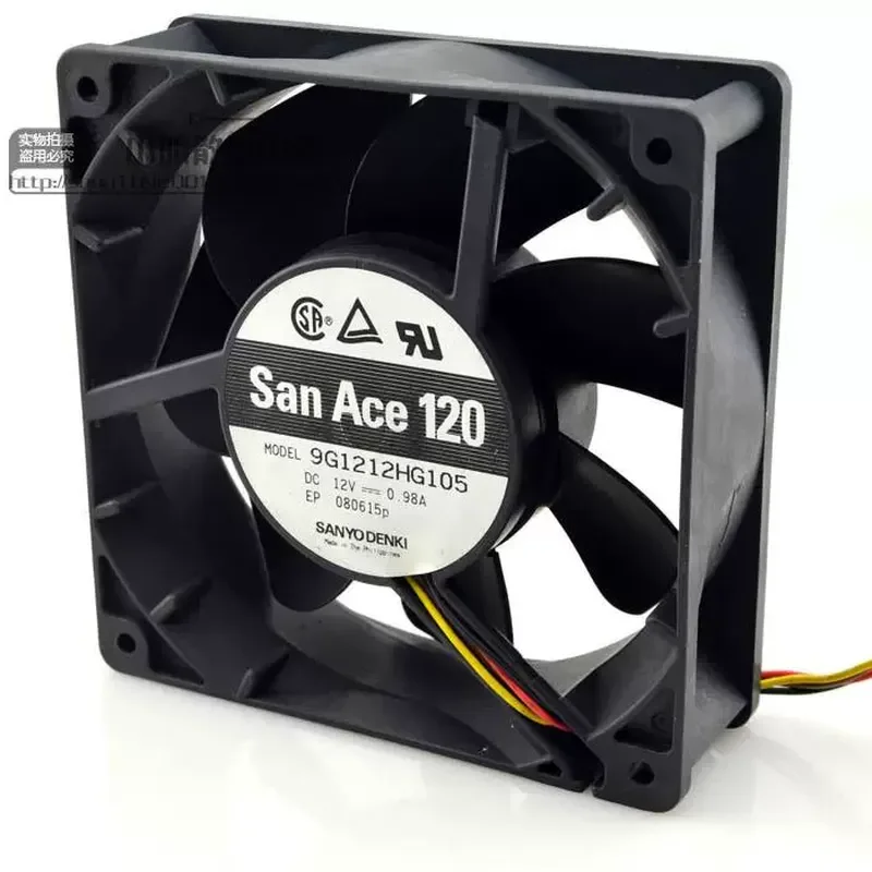 Фото Оригинальный вентилятор охлаждения Sanyo SanAce 12038 12V 0.98A 9G1212HG105 для компьютерных серверных стоек №1