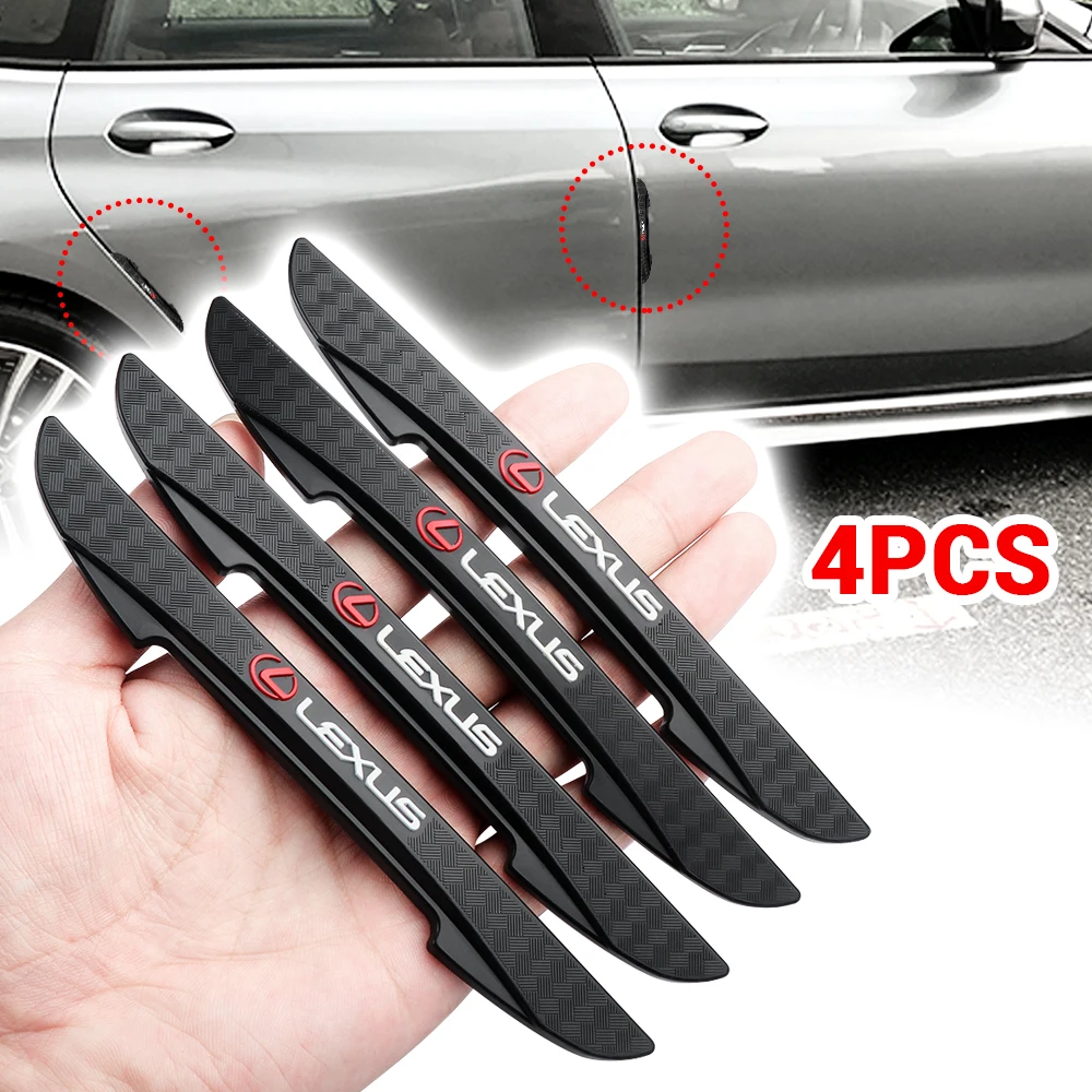 

4pcs Rubber Car Door Edge Protector Stickers Anti Collision Strips For Lexus is250 ct200h rx300 rx350 gs300 nx300 lx570 is300h