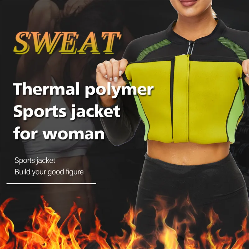 LANFEI Womens Neoprene Sauna Slimming Shirt Long Sleeve Sweat Thermal Body Shapers Weight Loss Workout Waist Trainer Tank Tops