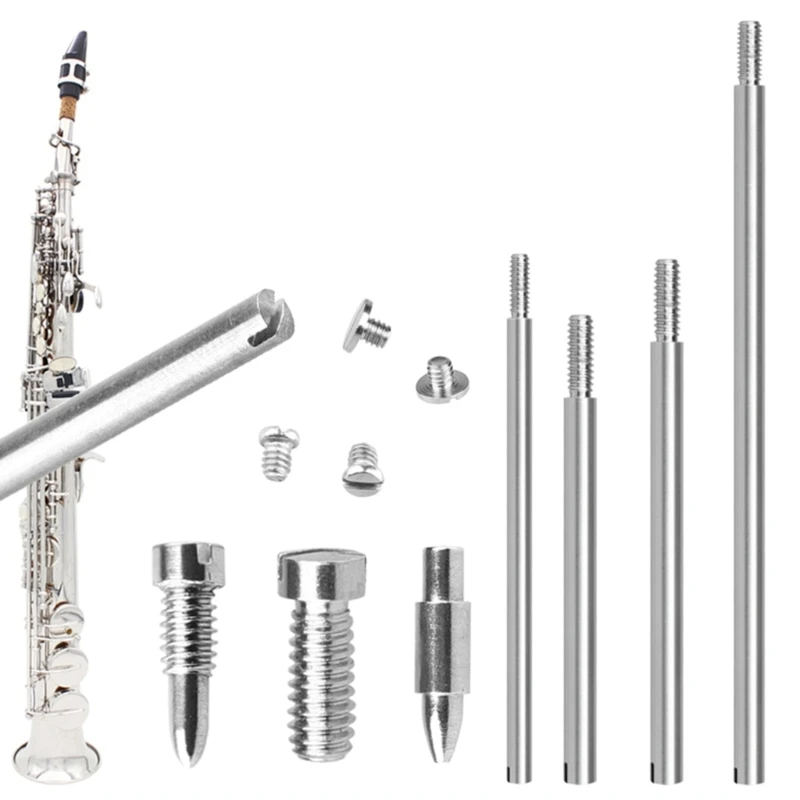 

Запасные части для саксофона, резьбовой стержень + винт + конический гвоздь, инструменты для ремонта, аксессуары для альт-саксофона