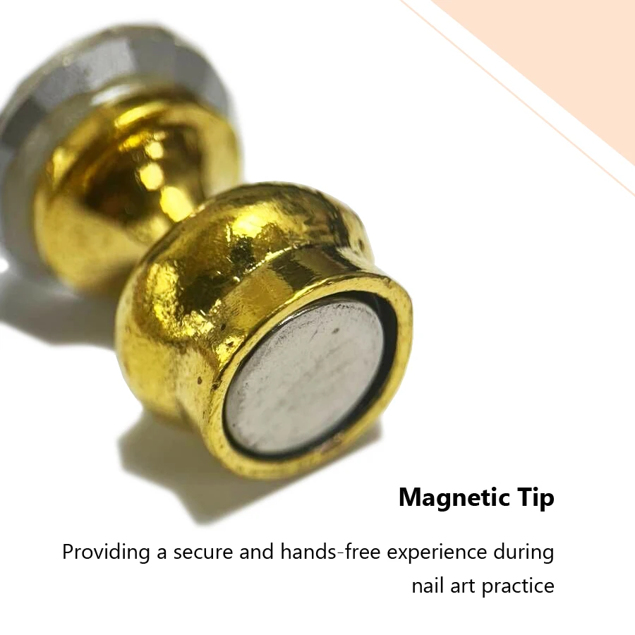 Магнитный Держатель Для Дизайна Ногтей В Стиле Ретро Акриловый Кристалл