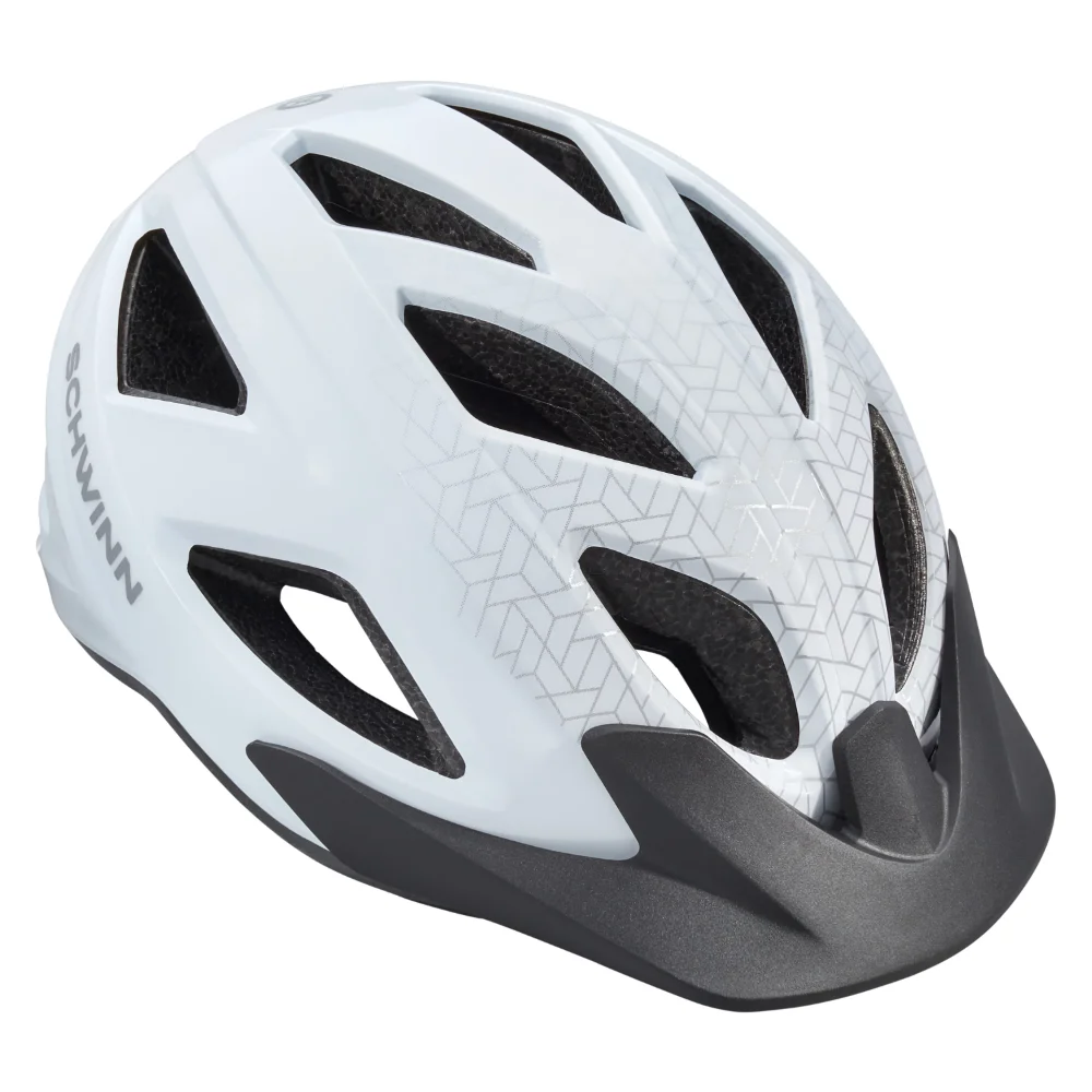 

Schwinn Waypoint Adult Bike Helmet this helmet has full coverage microshell for edge-to-edge EPS protection