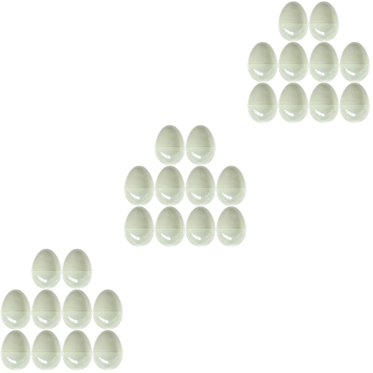 

30 Pcs Creative DIY Easter Eggs Easter Carfts Party Supplies (White)
