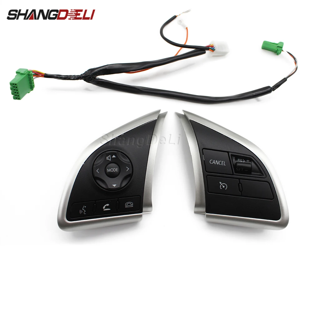 For Mitsubishi Outlander 3 2013 2019 ASX Cruise Control Switch Audio Volume Control Steering Wheel Button LED Backlight