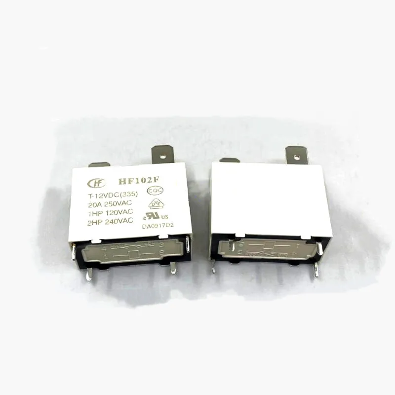 Новые модели HF102F T HF102FT 12 В постоянного тока 12 В постоянного тока 12 В реле 20A 4 контакта