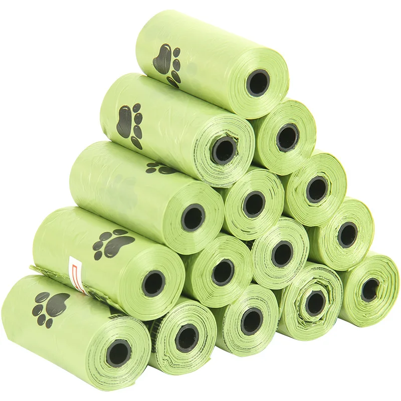 

15 pcs/roll of degradable pet garbage bags to solve the problem of defecation everywhere dog stuff pet accessories