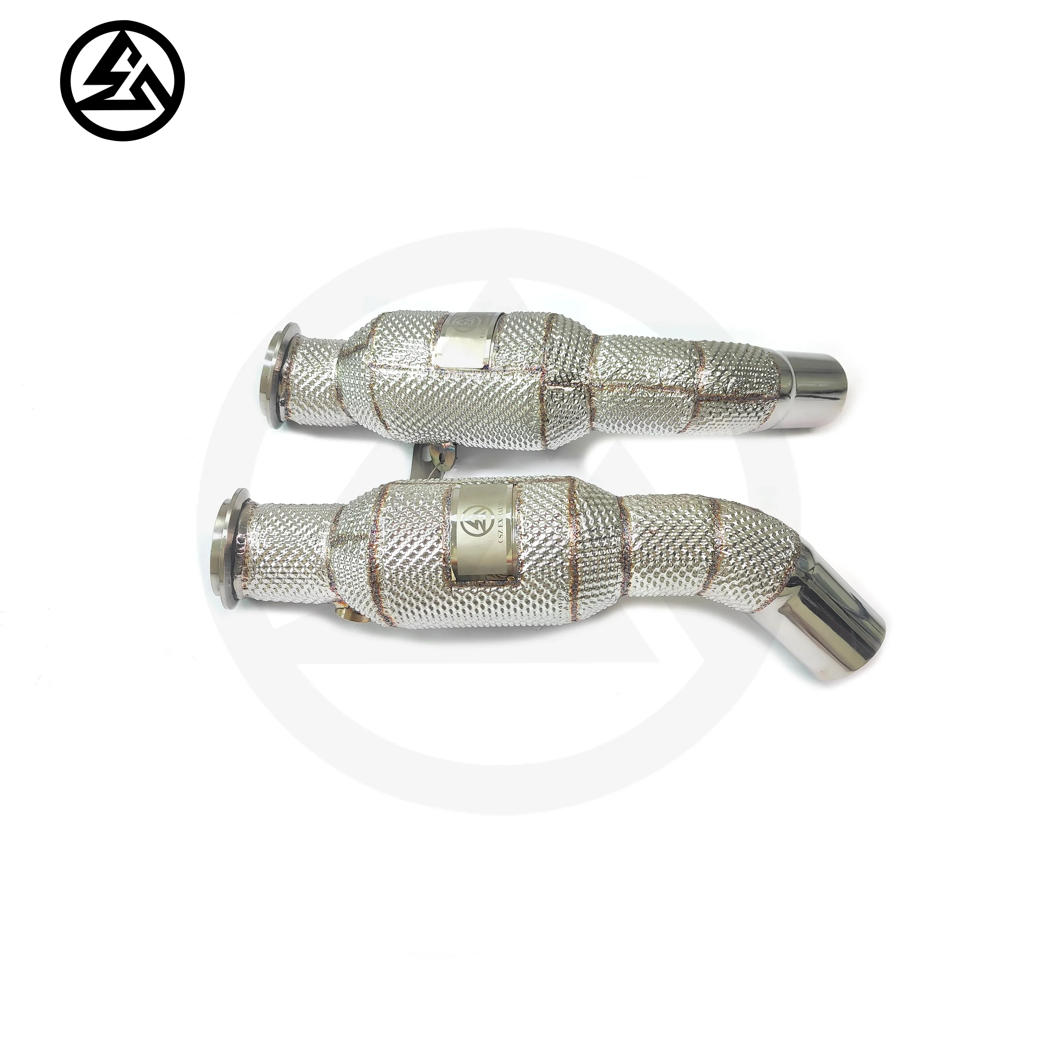 CSZ SS304 эффективная труба для Alfa Romeo Giulia Stelvio 2 0 T выхлопная с высоким потоком