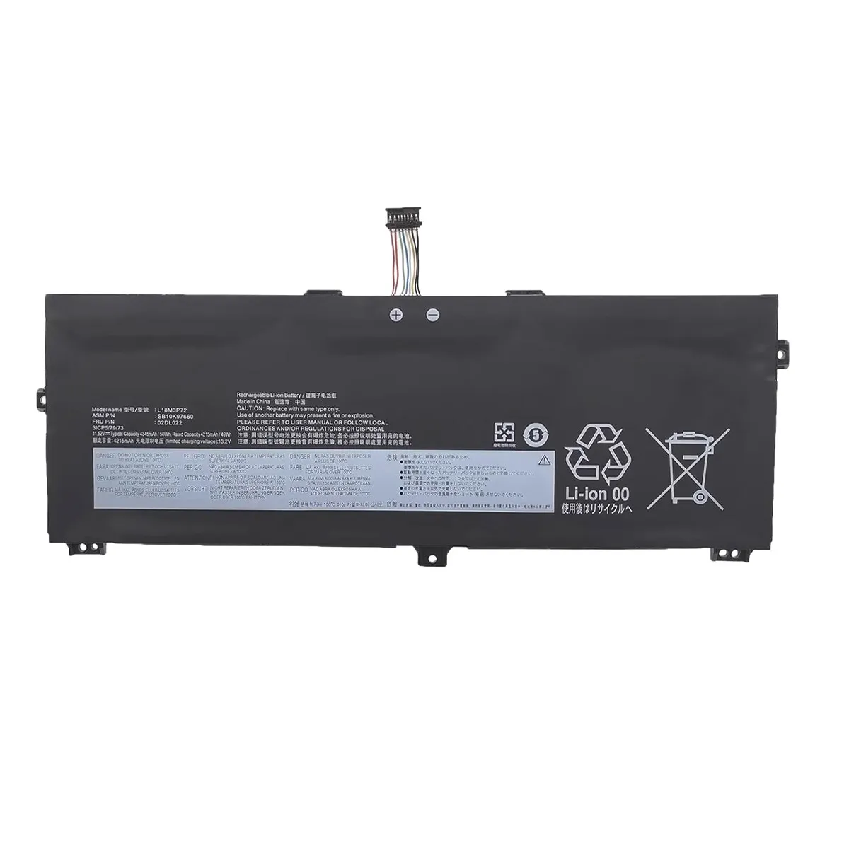 Фото Аккумулятор для ноутбука Damaite L21M3P72 для Lenovo ThinkPad X390YogaX13 L18L3P72 L18M3P72 №1